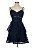 Aqua 100% Polyester Blue Cocktail Dress Size S - photo 1
