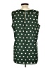 Ann Taylor 100% Polyester Green Sleeveless Blouse Size L - photo 2