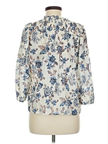 Aqua 3/4 Sleeve Blouse (view 2)