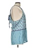 Tommy Bahama 100% Rayon Blue Sleeveless Blouse Size L - photo 4