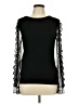 Nine West Black Long Sleeve Top Size L - photo 1