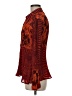 Milano 100% Polyester Orange Long Sleeve Blouse Size M - photo 5