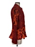 Milano 100% Polyester Orange Long Sleeve Blouse Size M - photo 4