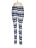Pink Rose Print Purple Leggings Size L - photo 1