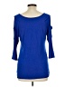 Unbranded Blue 3/4 Sleeve Top Size L - photo 2