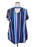 Bobbie Brooks Blue Short Sleeve T-Shirt Size 3X - photo 1
