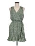 Soprano 100% Polyester Floral Green Casual Dress Size M - photo 1