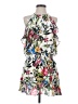 Parker 100% Polyester Print White Casual Dress Size XS - photo 1