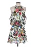 Parker 100% Polyester Print White Casual Dress Size XS - photo 2