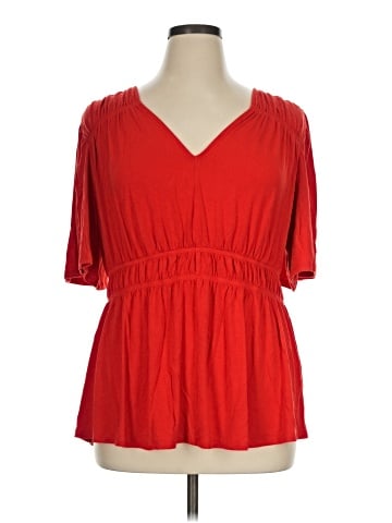 Universal Standard Short Sleeve Blouse (view 1)