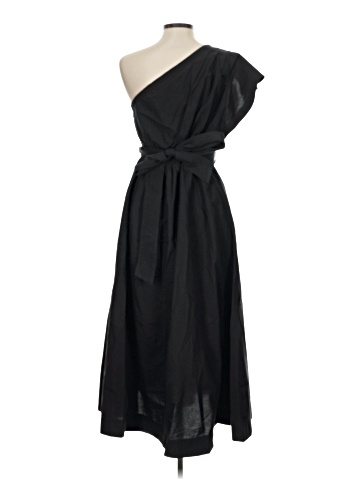 Madewell Ruffled One-Shoulder Midi Dress (view 2)