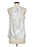 Talbots Metallic Silver Sleeveless Blouse Size 8 - photo 2