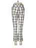Spring Plaid Ivory Casual Pants Size M - photo 2