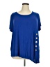 Studio 1886 Blue Short Sleeve Top Size 2X - photo 1