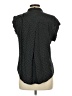 Jachs Girlfriend 100% Rayon Polka Dots Black Sleeveless Button-Down Shirt Size L - photo 2