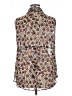 Lane Bryant 100% Polyester Animal Print Brown Sleeveless Blouse Size 16 - photo 2