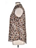 Lane Bryant 100% Polyester Animal Print Brown Sleeveless Blouse Size 16 - photo 5