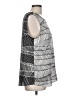 DKNY 100% Polyester Silver Sleeveless Blouse Size L - photo 4