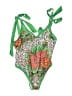Unbranded Print Green One Piece Swimsuit Size XL - photo 1