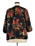 Sara Michelle 100% Polyester Floral Black 3/4 Sleeve Blouse Size 2X - photo 2