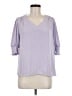 Maison d' Amelie 100% Polyester Purple 3/4 Sleeve Top Size M - photo 1
