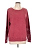 Lucky Lotus 100% Cotton Burgundy Pullover Sweater Size L - photo 1