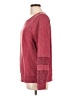 Lucky Lotus 100% Cotton Burgundy Pullover Sweater Size L - photo 5