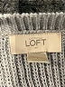 Ann Taylor LOFT Outlet Chevron-herringbone Gray Pullover Sweater Size L - photo 7