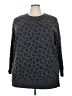 Old Navy Animal Print Gray Pullover Sweater Size 2X - photo 1