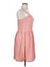 GOODTHREADS 100% Polyester Solid Pink Casual Dress Size XL - photo 4