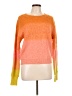 Free People Color Block Orange Pullover Sweater Size M - photo 1