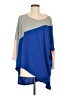 Umgee Color Block Blue 3/4 Sleeve Top Size M - photo 1