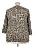 Notations Brown 3/4 Sleeve Blouse Size 2X - photo 2