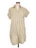Blu Pepper 100% Lyocell Tan Short Sleeve Button-Down Shirt Size L - photo 1
