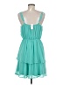 Maurices 100% Polyester Solid Teal Cocktail Dress Size M - photo 2