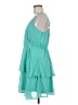 Maurices 100% Polyester Solid Teal Cocktail Dress Size M - photo 5