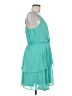 Maurices 100% Polyester Solid Teal Cocktail Dress Size M - photo 4