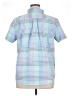 L.L.Bean 100% Cotton Houndstooth Blue Short Sleeve Button-Down Shirt Size XL - photo 2
