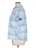 L.L.Bean 100% Cotton Houndstooth Blue Short Sleeve Button-Down Shirt Size XL - photo 5