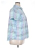 L.L.Bean 100% Cotton Houndstooth Blue Short Sleeve Button-Down Shirt Size XL - photo 4