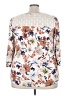 Daniel Rainn Floral Ivory 3/4 Sleeve Blouse Size 2X - photo 2