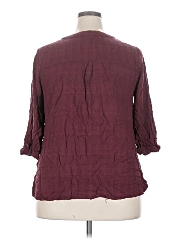 Naif 3/4 Sleeve Button-Down Shirt (view 2)
