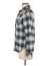 R N B 100% Polyester Plaid Gray Long Sleeve Blouse Size M - photo 5