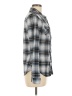R N B 100% Polyester Plaid Gray Long Sleeve Blouse Size M - photo 4