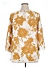 Papermoon 100% Rayon Gold 3/4 Sleeve Blouse Size XL - photo 2