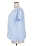 Talbots 100% Linen Blue Short Sleeve Blouse Size 2X - photo 5