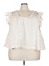 Black Tape_ White Sleeveless Blouse Size 2X - photo 1