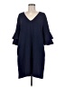 Lush Chevron-herringbone Blue Casual Dress Size M - photo 1