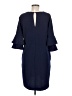 Lush Chevron-herringbone Blue Casual Dress Size M - photo 2