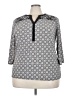 DressBarn Gray 3/4 Sleeve Top Size 2X - photo 2